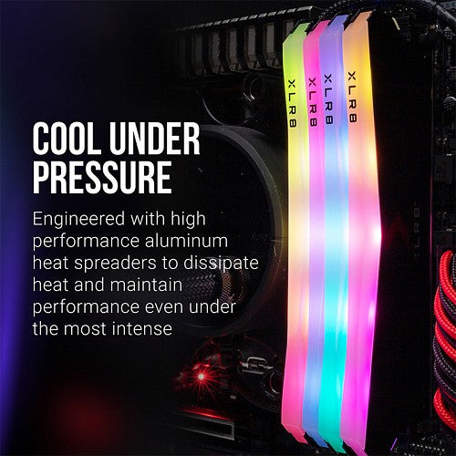 PNY XLR8 EPIC-X RGB DIMM DDR4 3200MHz 16GB (2X8GB) Desktop RAM PNY XLR8 EPIC-X RGB DIMM DDR4 3200MHz 16GB (2X8GB) Desktop RAM